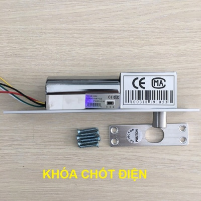 Khóa chốt thả điện từ ( khóa nam châm lực hút) 