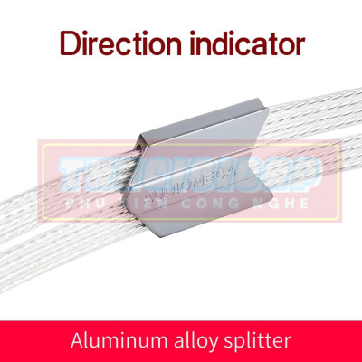 Bộ 02 Dây Loa AUDIOMECA S30 Jack Bắp Chuối Mạ Bạc Cao Cấp Dài 1.5m - Hàng Nhập Khẩu