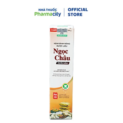 Kem đánh răng dược liệu Ngọc Châu ngăn ngừa nhiệt miệng, không bào mòn men răng (100g)