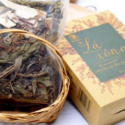 Combo 2 hộp lá xông giúp khử mùi, giải cảm, lưu thông khí huyết Wonmom