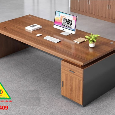 Bàn giám đốc gỗ MDF đơn giản , phong cách hiện đại BGD409 - NỘI THẤT LẮP RÁP VIENDONGADV