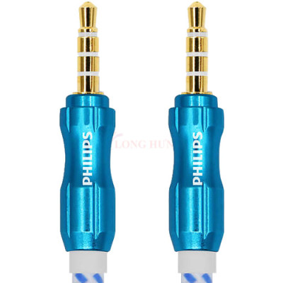 Cáp AV nối dài 3.5mm dây dù Philips Audio Cable SWA7234B - Hàng chính hãng