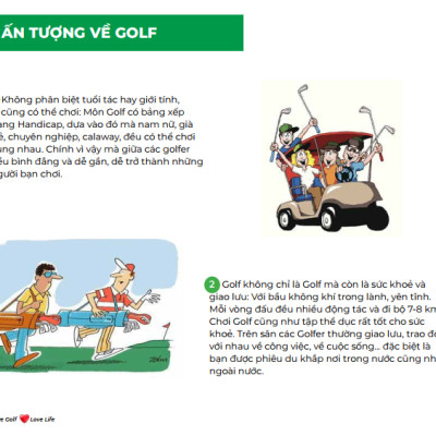 SÁCH HƯỚNG DẪN CHƠI GOLF "Love golf - Love life"