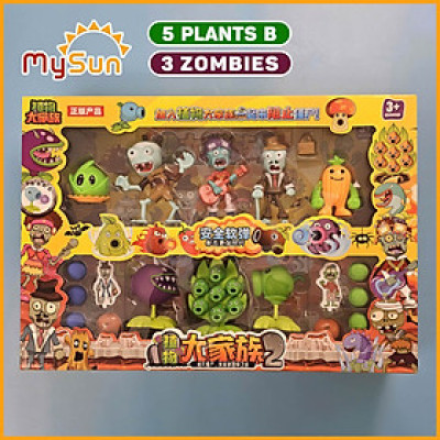 Đồ chơi plants vs zombies 2 mô hình plant vs zombie hoa quả nổi giận MySun