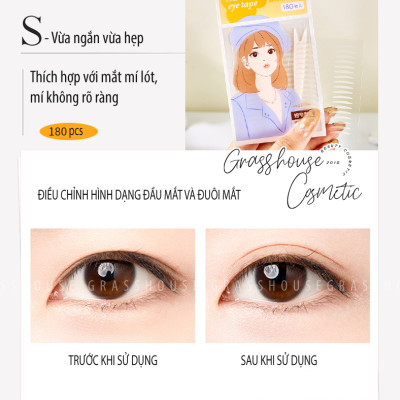 Miếng Dán Kích Mí Mắt Tự Nhiên vô hình thoáng khí Jonbos 