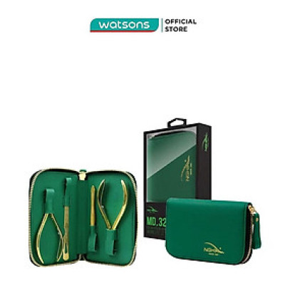 Combo Kềm Nghĩa Mạ Vàng MD.32(Kềm Cắt Da+Kềm Cắt Móng+Nhíp+Lấy Khóe Đầu Nhọn)