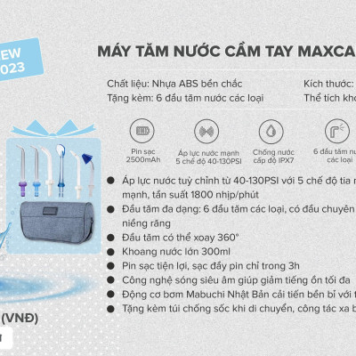 Máy tăm nước cầm tay Maxcare M1Pro