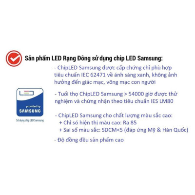 Đèn LED âm trần 7W Rạng Đông, khoét lỗ 90mm, vỏ nhôm đúc, cánh tản nhiệt