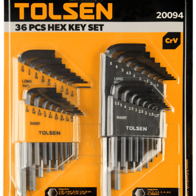 BỘ 36 LỤC GIÁC HỆ MET - INCH TOLSEN 20094 - HÀNG CHÍNH HÃNG