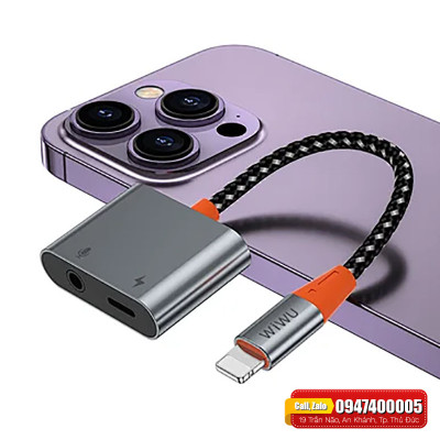 Cáp chuyển âm thanh WiWu LT07 - hàng chính hãng