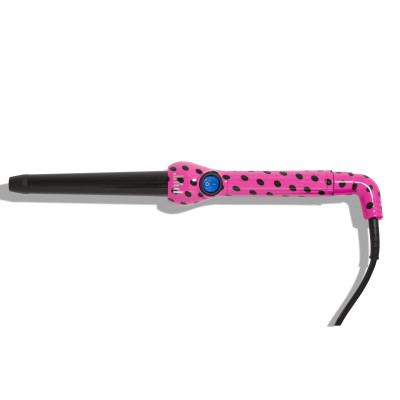 Máy uốn 25/18mm họa tiết chấm bi -  Curler 25/18mm Pink polka dot PYT
