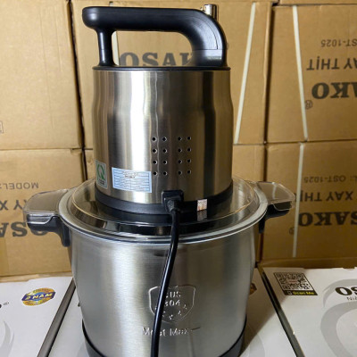 Máy Xay Thịt 5.8L Công Suất 950W Osako OST-1025 Cối Inox Xay Công Nghiệp Cho Quán-Kèm Lưỡi Dao Dự Phòng - Hàng Chính Hãng