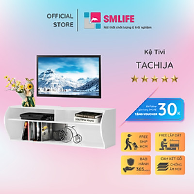 Kệ tivi gia đình bằng gỗ công nghiệp SMLIFE Tachija