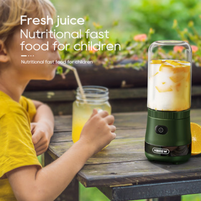 Máy xay hạt cà phê, sinh tố và đá viên dùng pin cầm tay 3 trong 1 đa năng. Thương hiệu Mỹ cao cấp HiBREW - G2. Hàng chính hãng