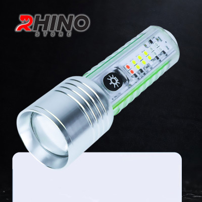 Đèn xe đạp siêu sáng cảm biến thông minh, chống nước Rhino L103 Gồm 8 chế độ sáng - Hàng chính hãng