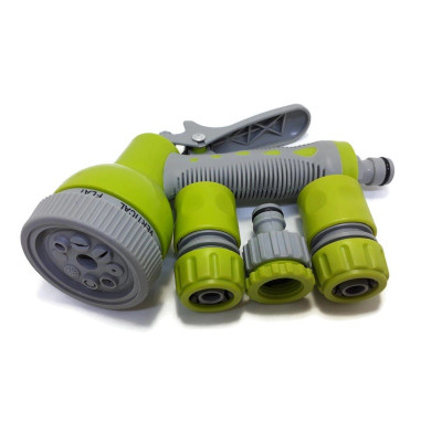 Bộ đầu vòi xịt rửa xe tưới cây 8 chế độ (Không kèm dây)