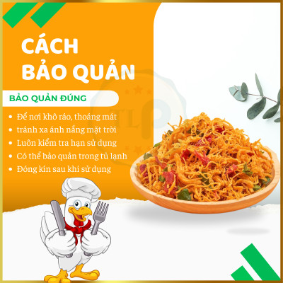 KHÔ GÀ LÁ CHANH COMBO 1KG - MỖI HŨ 500G