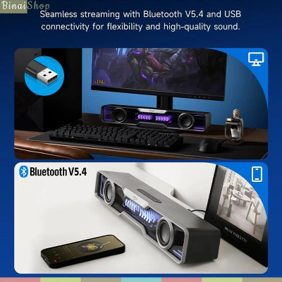 Edifier QS30 - Loa Máy Tính, Kết Nối Bluetooth V5.4 Và USB-A, Micro Tích Hợp, Công Suất 2,5W+2,5W, Hiệu Ứng Ánh Sáng - Hàng chính hãng