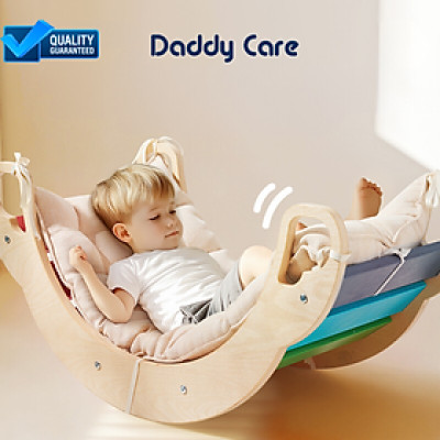 Ván thăng bằng cho bé Mideer Rainbow Wooden Climber, Đồ chơi bập bênh