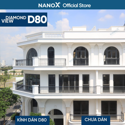 Phim cách nhiệt cửa kính NanoX D80 trong suốt cao cấp cho nhà kính