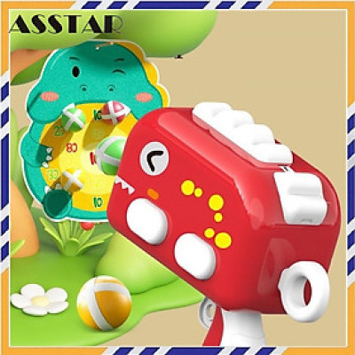 Đồ Chơi Mô Hình Súng Bắn Bóng Khủng Long Kèm Bia Mục Tiêu, Đồ Chơi Bắn Bóng Khủng Long Tặng Kèm 5 Quả Bóng, Hàng Chính Hãng