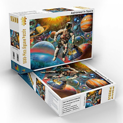 Astronaut In Space - Bộ Tranh Ghép Hình Minh Châu 1500 Mảnh Kích Thước 60x80cm
