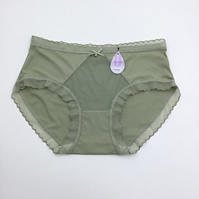 Quần lót nữ thun lạnh viền ren mềm mịn,đũng quần kháng khuẩn,cạp cao gen bụng co giãn 4 chiều thoải mái,thoáng mát