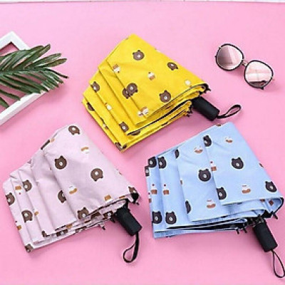 Ô dù đi mưa , che nắng gấp gọn hình gấu dễ thương cute chống tia UV , dù gấu xinh xắn nhỏ gọn dễ dàng mang theo mọi nơi