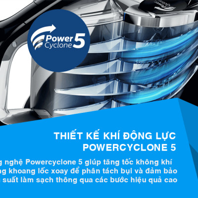 Máy Hút Bụi Philips FC9350 (1800W) - Đen - Hàng chính hãng