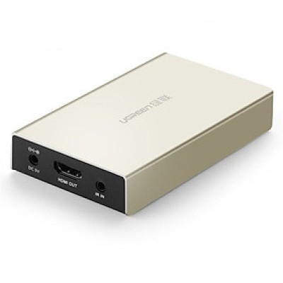 Bộ nhận HDMI qua cáp Lan Cat 5E + 6 120M Màu Vàng  Ugreen 116OL40283MM Hàng chính hãng