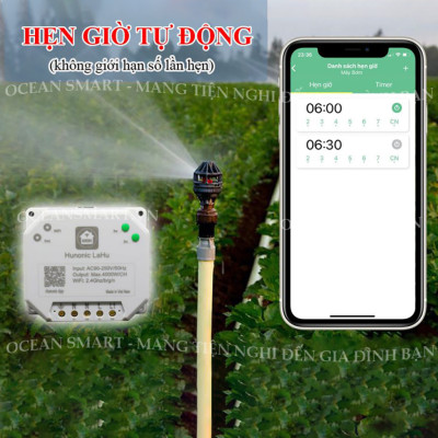 Công Tắc Thông Minh Wifi Hunonic, Công Tắc Hẹn Giờ Không Cần Internet - LAHU04 RTC