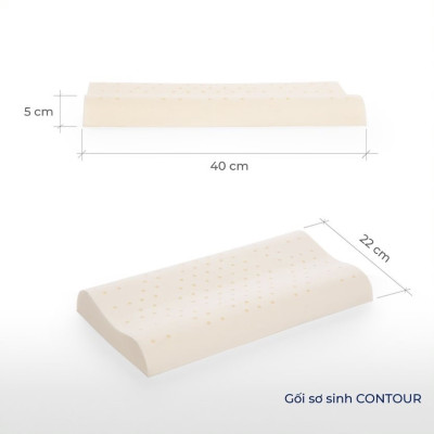 Gối Cao Su Trẻ Em Liên Á Contour - Cao Su Thiên Nhiên 100%