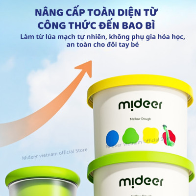 Đất nặn an toàn cho bé hữu cơ không dính tay mideer Mellow Dough Clay