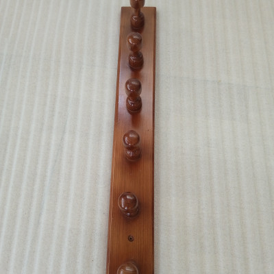 Giá treo quần áo gỗ N H home 6 móc màu nâu đậm 