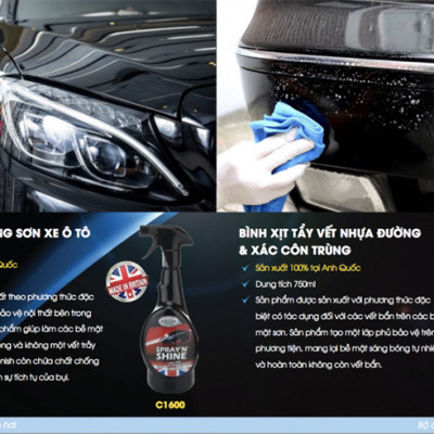 Bình Xịt Làm Bóng Sơn Xe Ô Tô Astonish C1600 (750ml)