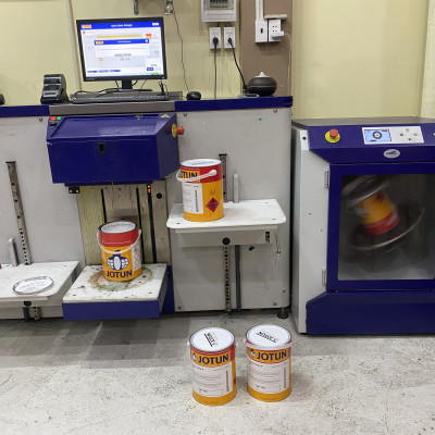 Sơn Epoxy Jotun Penguard Topcoat base 3 màu tím - RAL 4005 _5L/bộ