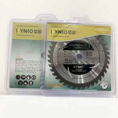 LƯỠI CƯA GỖ TCT 40 RĂNG đường kính phi Ø 180mm KYNKO WGZ180040P20