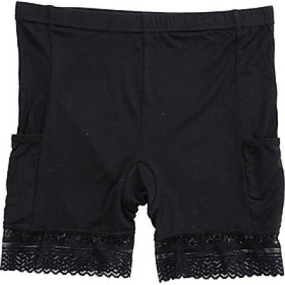 Combo 2 Quần Đùi Mặc Trong Váy Lưng Cao Phối Chân Ren (Đen+Da)