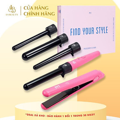 Bộ Máy Duỗi Uốn PYT Sasha (2trong1) - Set Sasha Kit - Kèm Đầu Uốn 3 Kích Cỡ