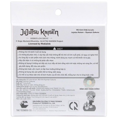 Đồ Chơi Mô Hình Chibi Acrylic Jujutsu Kaisen - Ryomen Sukuna