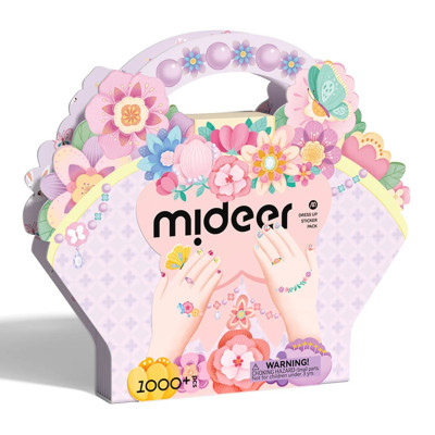 Đồ Chơi Sticker Hình Xăm, Dán Móng Tay Cho Bé Gái Mideer Garden Fairy Dress Up Sticker Pack 1000 miếng 