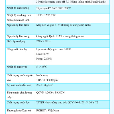 Máy Lọc Nước Điện Giải Ion Kiềm ROBOT IonQueen 1113 Chế Độ Nóng Nguội Lạnh - Hàng Chính Hãng