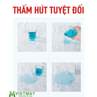 Tấm lót chống thấm cho bé VIETMAT size 140x200cm