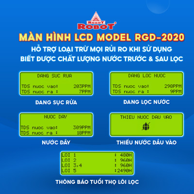 MÁY LỌC NƯỚC NÓNG THÔNG MINH ROBOT RBSmartPlus-9 - Hàng Chính Hãng