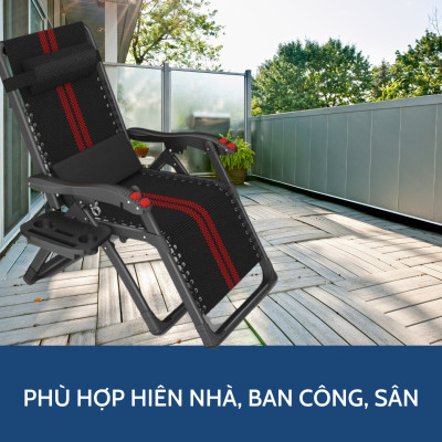 Ghế Xếp Có Massage Tay Kachi MK234 – Kèm Khay Để Ly