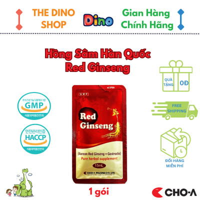 Combo 5 Gói Hồng Sâm Hàn Quốc Red Ginseng Hỗ Trợ Tăng Đề Kháng (5 Gói x 15ml)