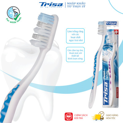 Bộ 2 Bàn Chải Đánh Răng Trisa Pearl White