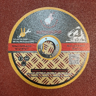 Đá cắt sắt-đá cắt inox-đá cắt máy bàn-đá cắt 350mm đỏ kích thước 355x3.0x25.4mm (Gía đã bao gồm VAT)