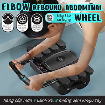 Con Lăn 4 Bánh RW099 - RW100 Tập Bụng Trợ Lực Thế Hệ Mới - Khuỷu Tay - Plank Tại Nhà