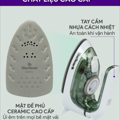 Bàn ủi hơi nước du lịch mini BlueStone SIB-3819 (1200W) - Hàng Chính Hãng